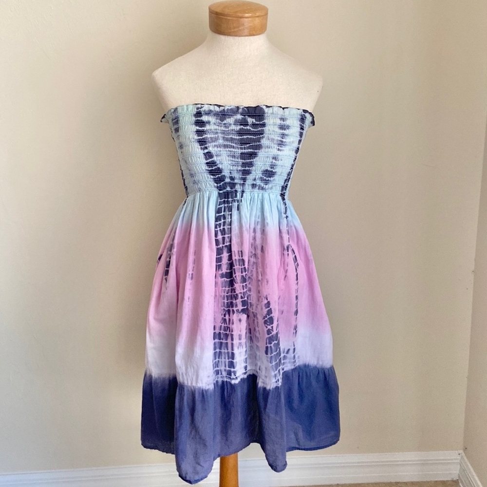 Raviya Tie Dye Strapless Dress